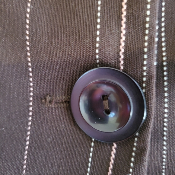 A. Byer Medium Brown Pinstripe Blazer - Picture 3 of 5